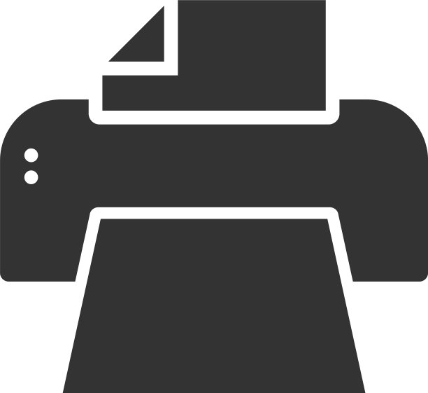 打印机图形图标设计模板图片下载