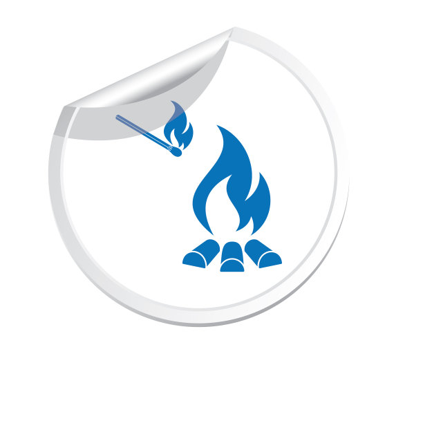 篝火轮廓图标图片下载