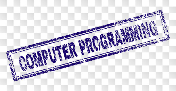 垃圾计算机编程矩形图章图片下载
