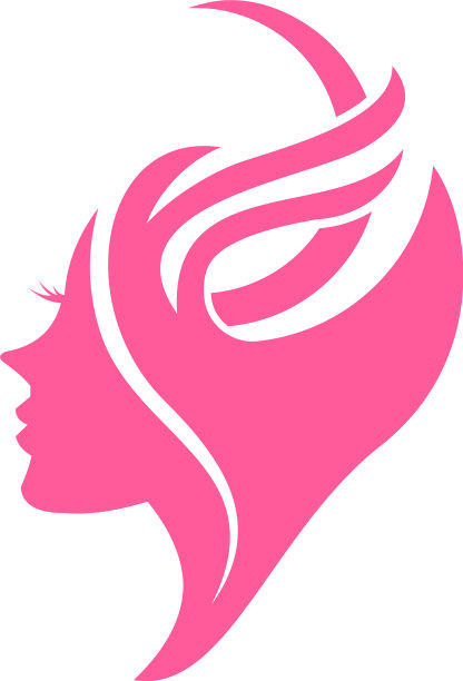 脸和叶子标志模板图片下载