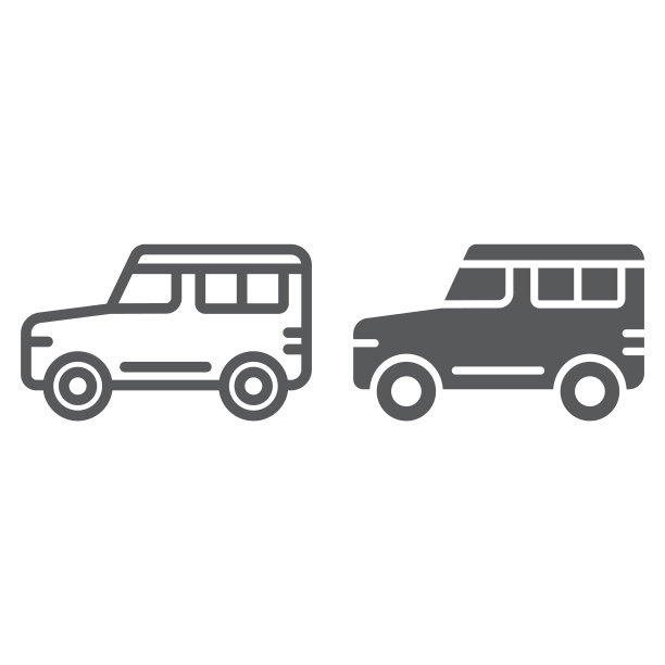 SUV汽车线条标志图片下载