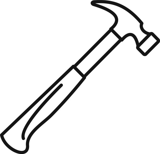 屋锤图标轮廓风格图片下载