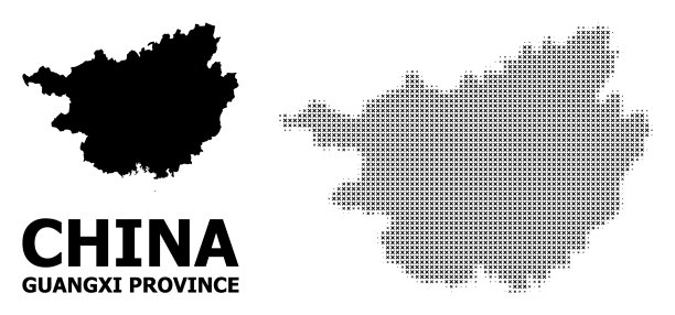 半色调图案和实图广西图片下载