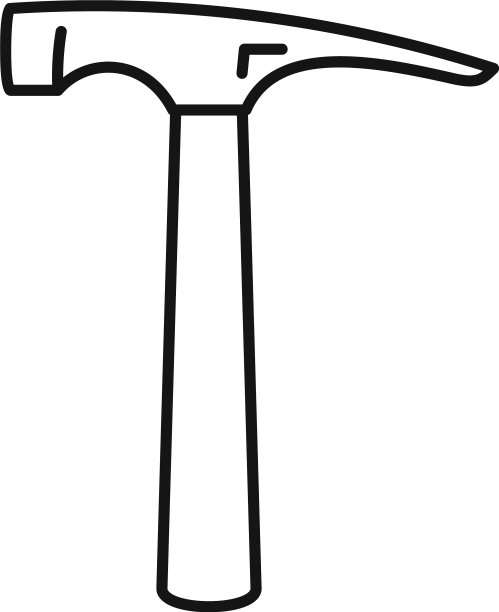 锤子图标轮廓样式图片下载