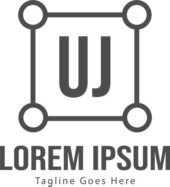 UJ字母Logo创意现代设计图片下载