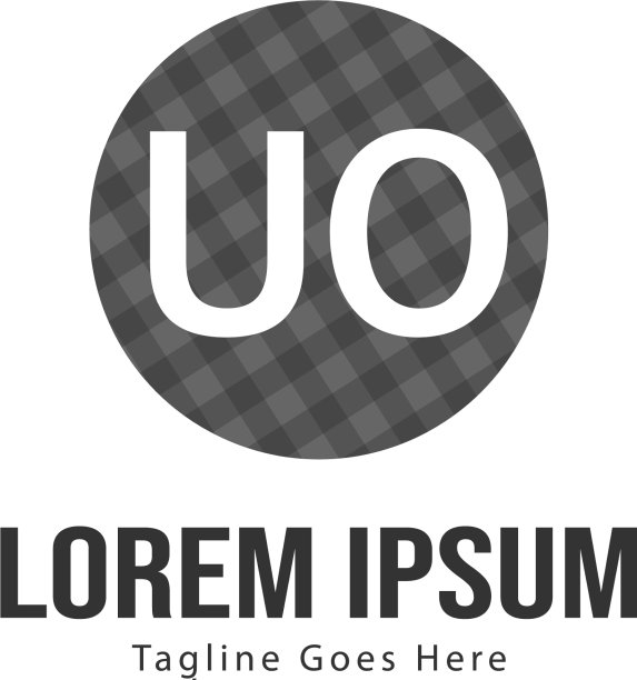 UO字母标志创意现代设计图片下载