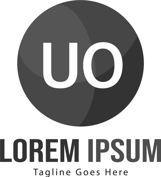 UO字母标志创意现代设计图片下载