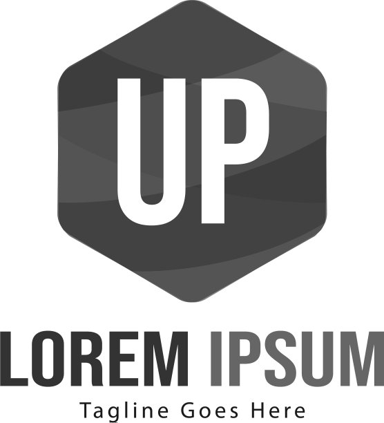 创意现代UP字母Logo设计图片下载