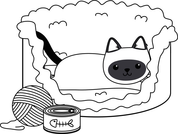 猫的卡通设计图片下载