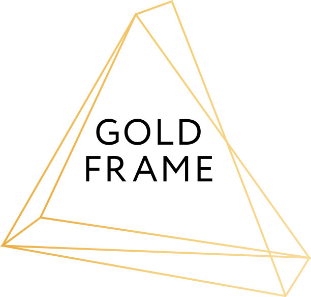 金框几何形状的极简主义设计图片下载