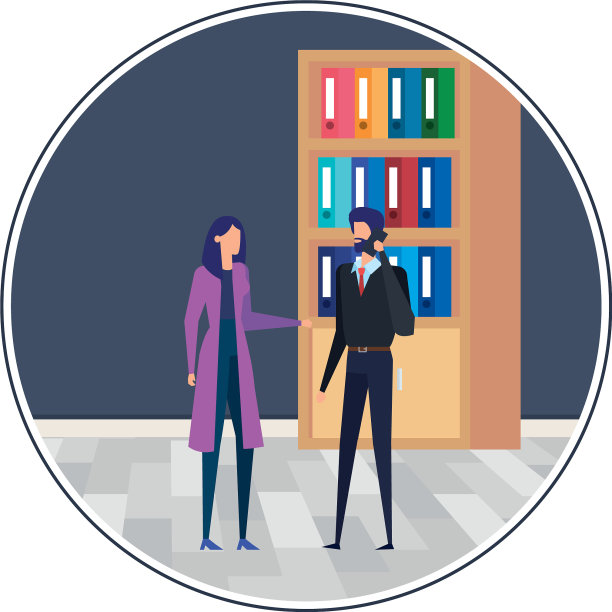 商务情侣在办公室使用智能手机图片下载