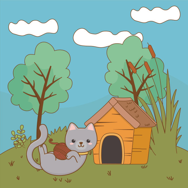 猫的卡通设计图片下载