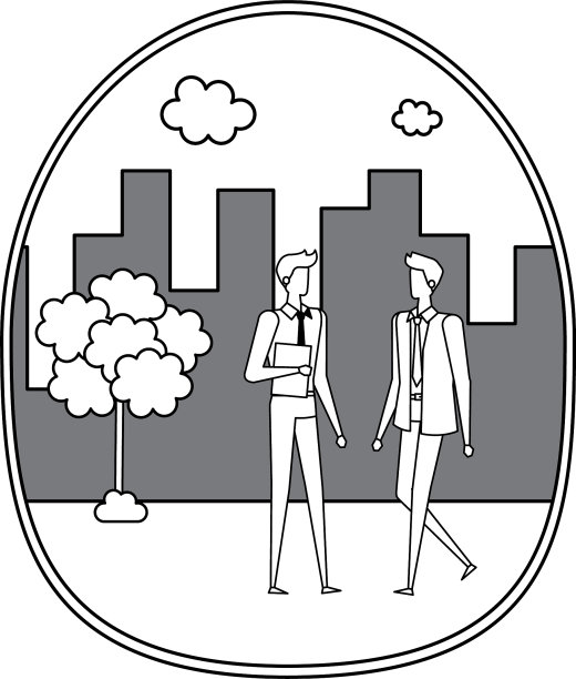 城市里优雅的年轻商人图片下载