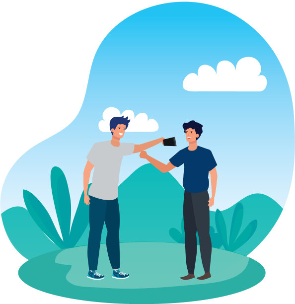 异族青年朋友在自拍图片下载