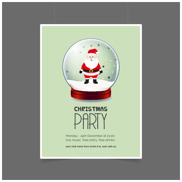 圣诞卡设计以优雅的设计和图片下载