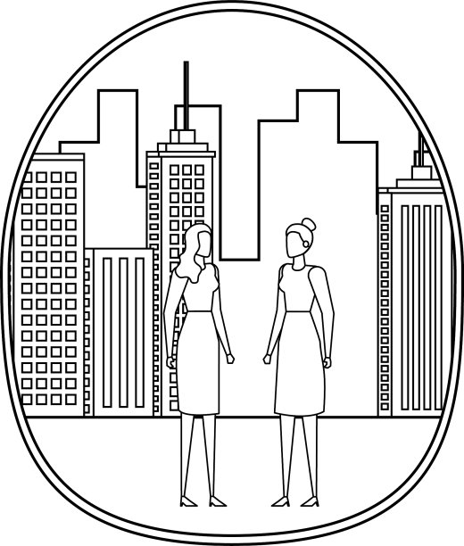 优雅的年轻都市女商人图片下载