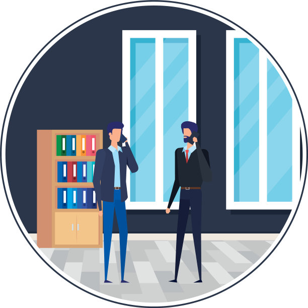 商务人士在工作场所使用智能手机图片下载