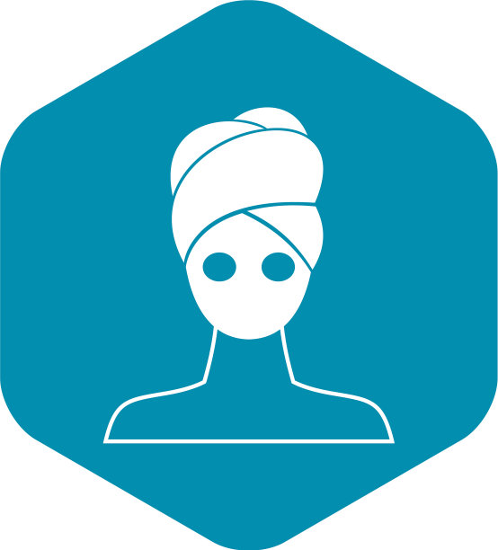 水疗面膜泥图标简约风格图片下载