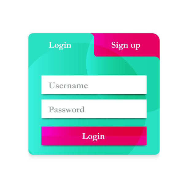 现代登录表单设计图片下载