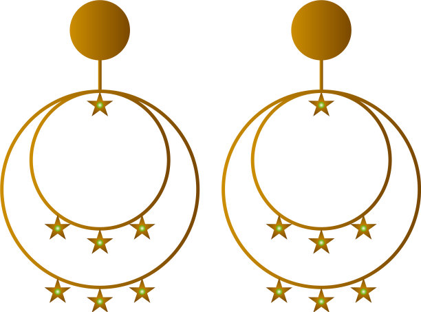 孤立的耳环图片图片下载