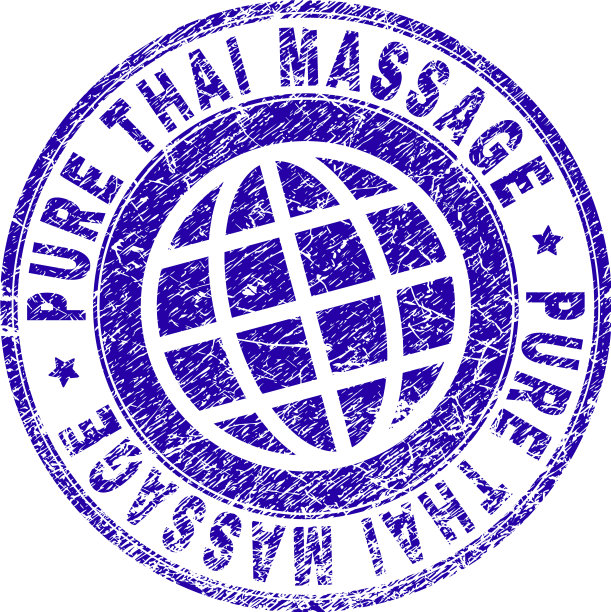 垃圾纹理纯泰国按摩印章图片下载