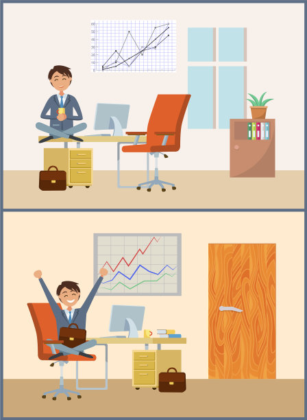 商务人士用一杯热饮休息图片下载