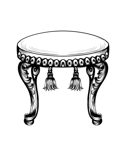 巴洛克式蓬松椅家具错综复杂图片下载