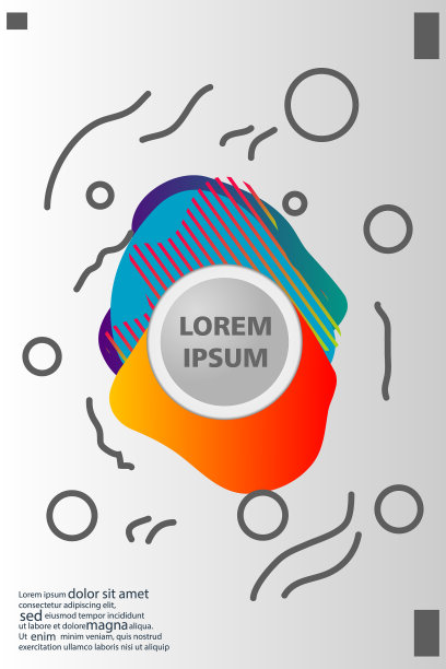 孟菲斯风格的书籍设计集丰富多彩图片下载