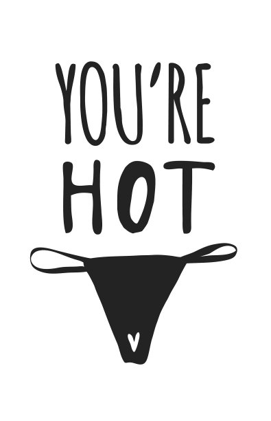 手绘时尚浪漫内衣和引用图片下载