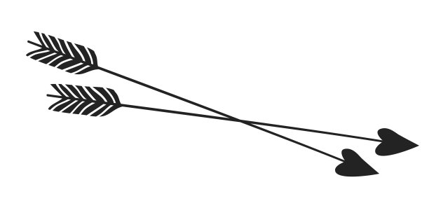 手绘时尚浪漫箭头孤立上图片下载