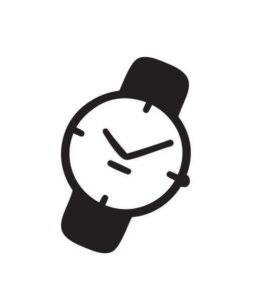 手绘手表涂鸦钟表艺术绘画图片下载