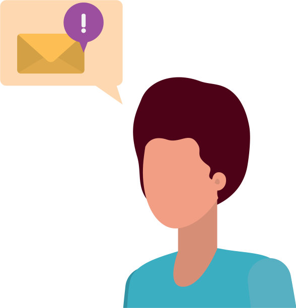 年轻人与语音气泡角色图片下载