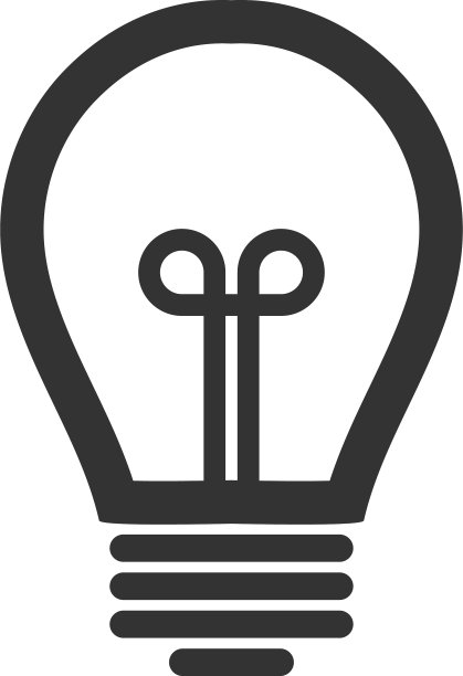 灯泡图形图标设计模板图片下载