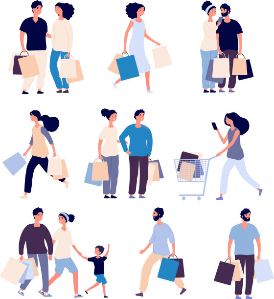 购物的人让男人和女人购物图片下载