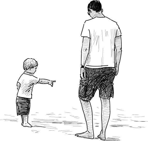 父亲和孩子图片下载