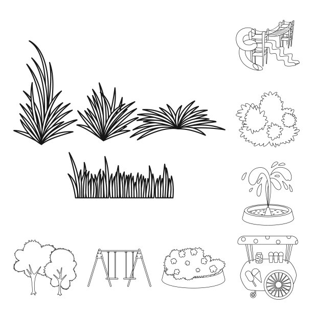 设计景观和自然图标图片下载