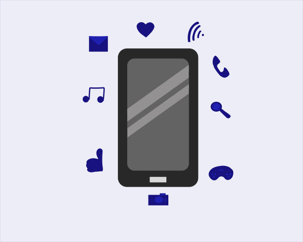 孤立的图标为您的手机和智能手机图片下载