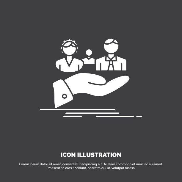 保险、健康、家庭生活手标字形图片下载