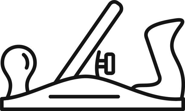 老杰克飞机图标轮廓风格图片下载