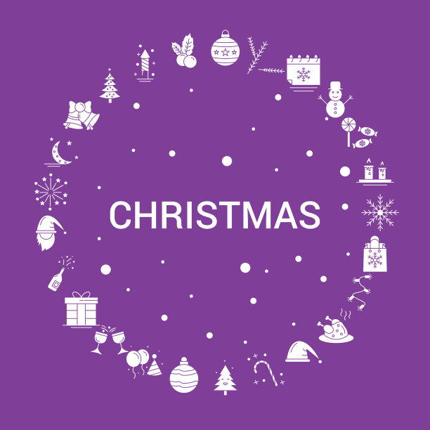 圣诞图标设置信息图表模板图片下载