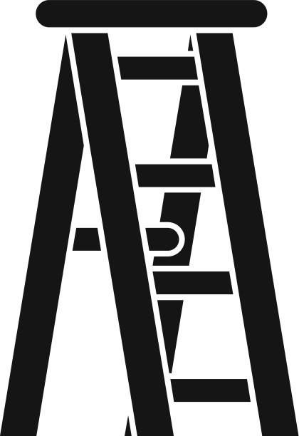 木梯图标风格简单图片下载