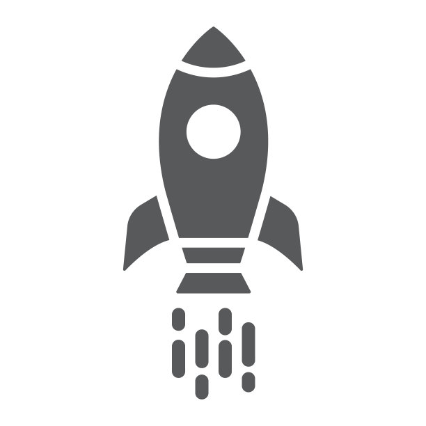 宇宙飞船字形图标，航天飞机和宇宙火箭图片下载