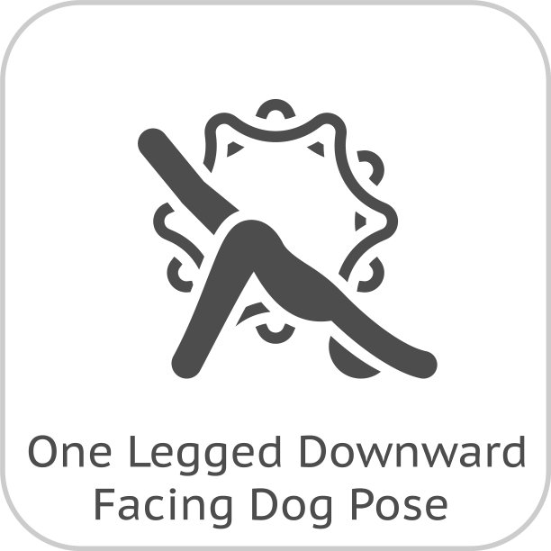 瑜伽下犬式图标平面设计图片下载