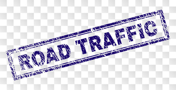 垃圾公路交通矩形邮票图片下载