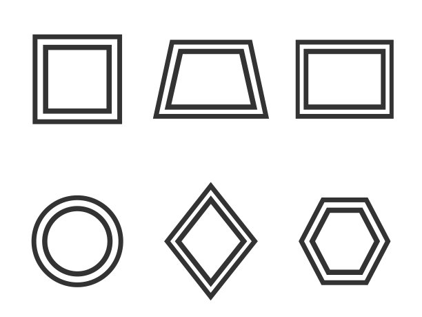 基本几何形状图标集图片下载