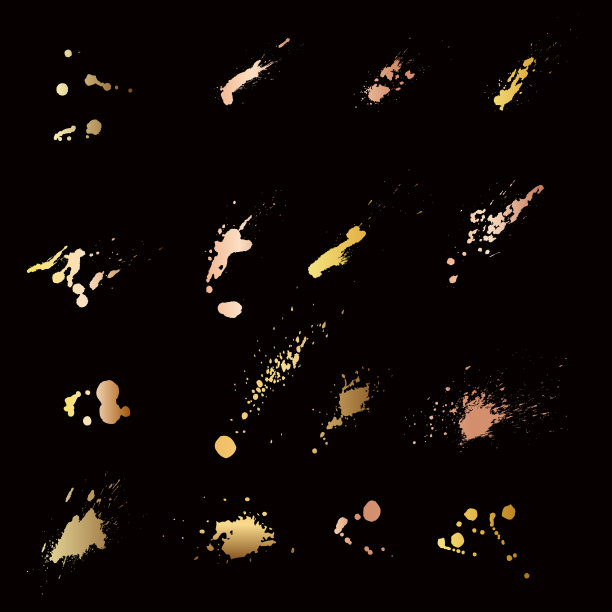 套金风格笔触设计元素图片下载