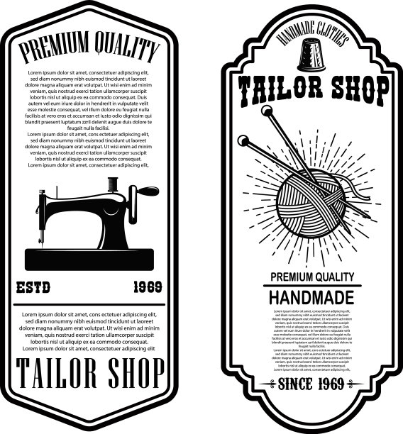 老式裁缝店传单模板缝裁缝图片下载