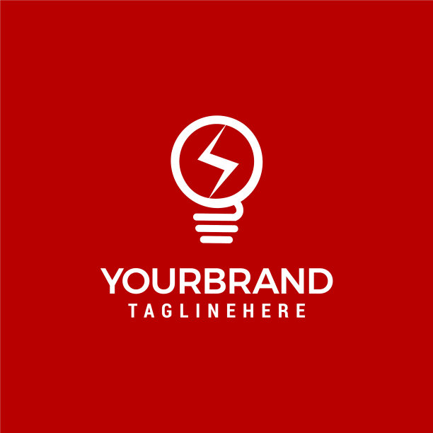 灯泡标志图标设置模板图片下载