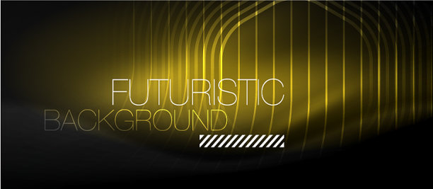 霓虹发光线魔术能量空间光图片下载