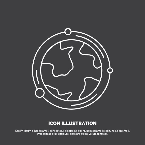 地球地球世界地理发现图标线图片下载